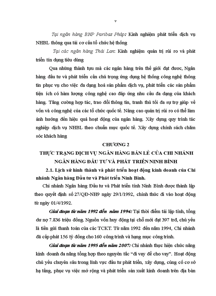 image for page Phát triển dịch vụ ngân hàng bán lẻ tại Chi nhánh Ngân hàng đầu tư và phát triển Ninh Bình
