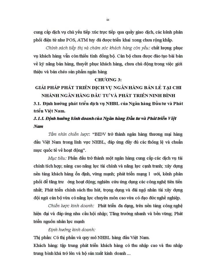 image for page Phát triển dịch vụ ngân hàng bán lẻ tại Chi nhánh Ngân hàng đầu tư và phát triển Ninh Bình