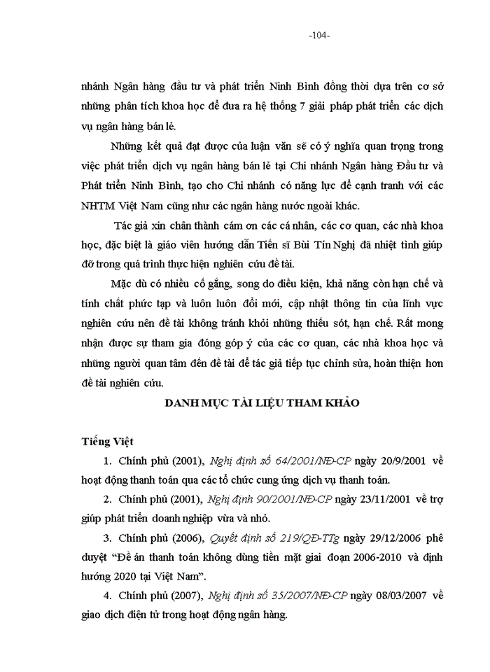 image for page Phát triển dịch vụ ngân hàng bán lẻ tại Chi nhánh Ngân hàng đầu tư và phát triển Ninh Bình
