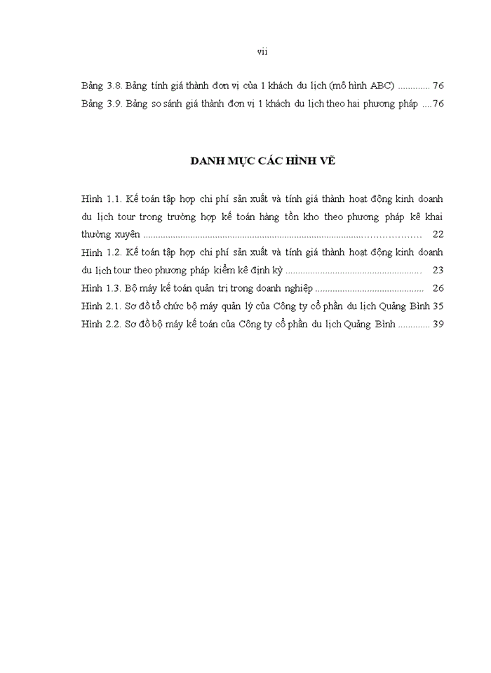 image for page Hoàn thiện công tác kế toán chi phí sản xuất và tính giá thành hoạt động kinh doanh du lịch tour tại Công ty cổ phần du lịch Quảng Bình