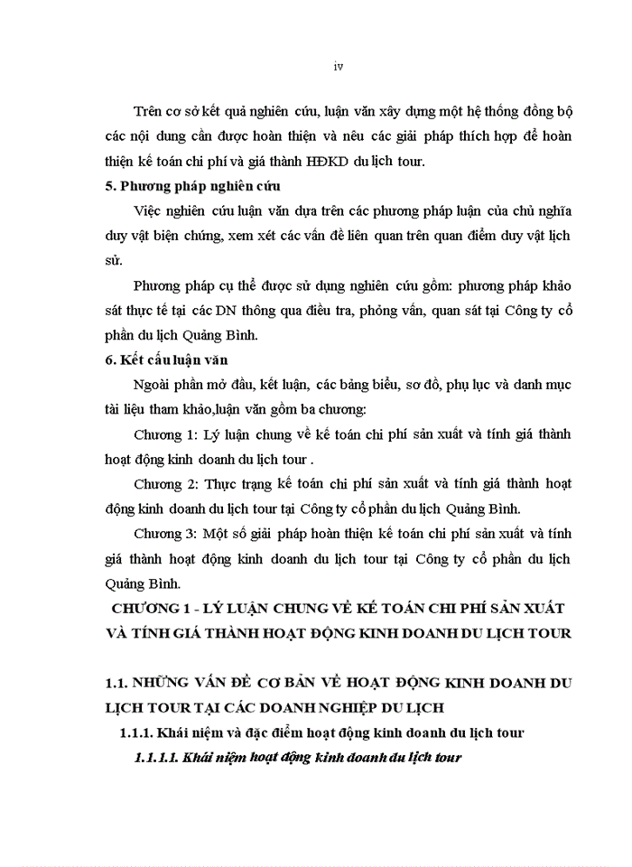 image for page Hoàn thiện công tác kế toán chi phí sản xuất và tính giá thành hoạt động kinh doanh du lịch tour tại Công ty cổ phần du lịch Quảng Bình