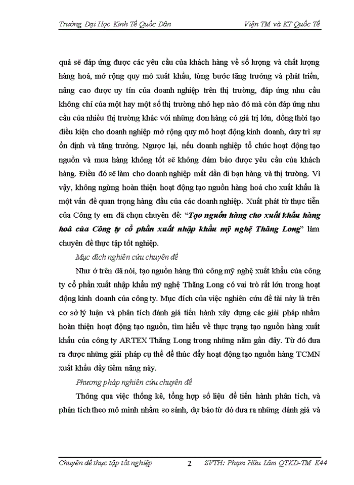 image for page Tạo nguồn hàng cho xuất khẩu hàng hoá của Công ty cổ phần xuất nhập khẩu mỹ nghệ Thăng Long