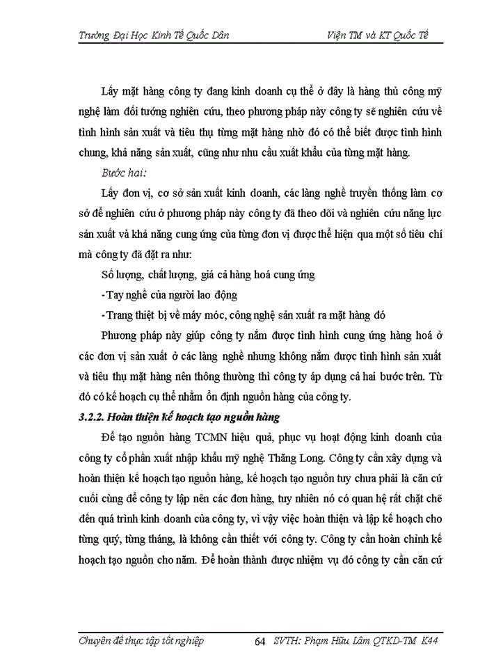 image for page Tạo nguồn hàng cho xuất khẩu hàng hoá của Công ty cổ phần xuất nhập khẩu mỹ nghệ Thăng Long