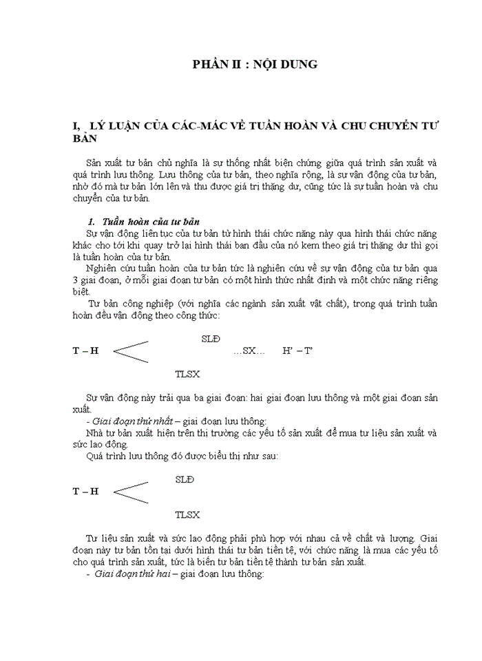 image for page Quá trình tuần hoàn và chu chuyển tư bản