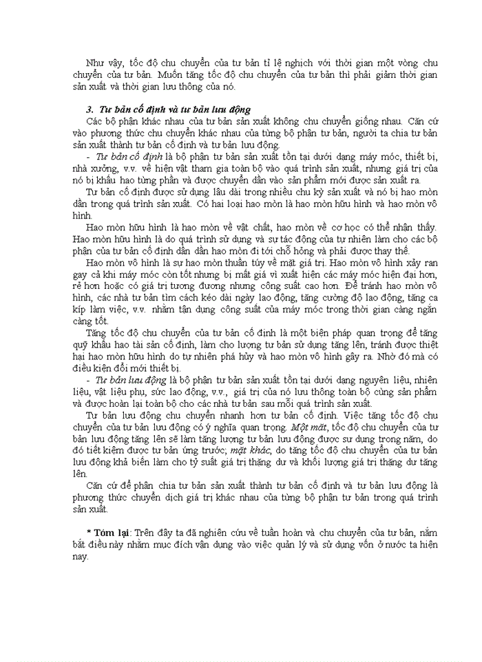 image for page Quá trình tuần hoàn và chu chuyển tư bản