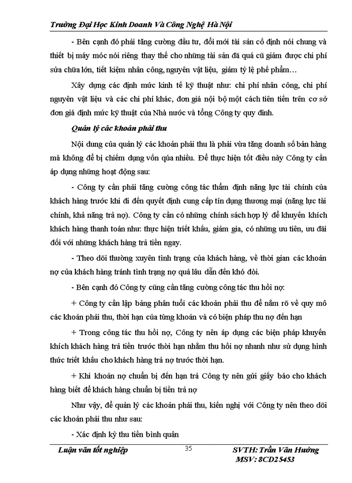image for page Một số giải pháp nâng cao hiệu quả sử dụng vốn lưu động tại công ty Cổ phần XNK & TM Hoàng Minh.