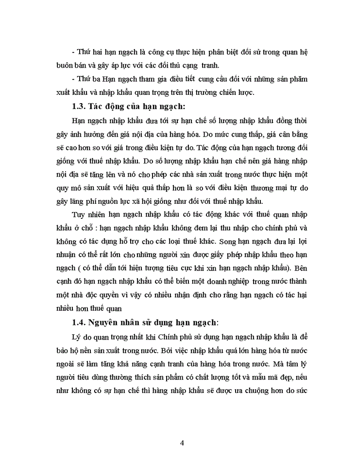 image for page Hạn ngạch nhập khẩu của Việt Nam trong WTO và vấn đề hoàn thiện