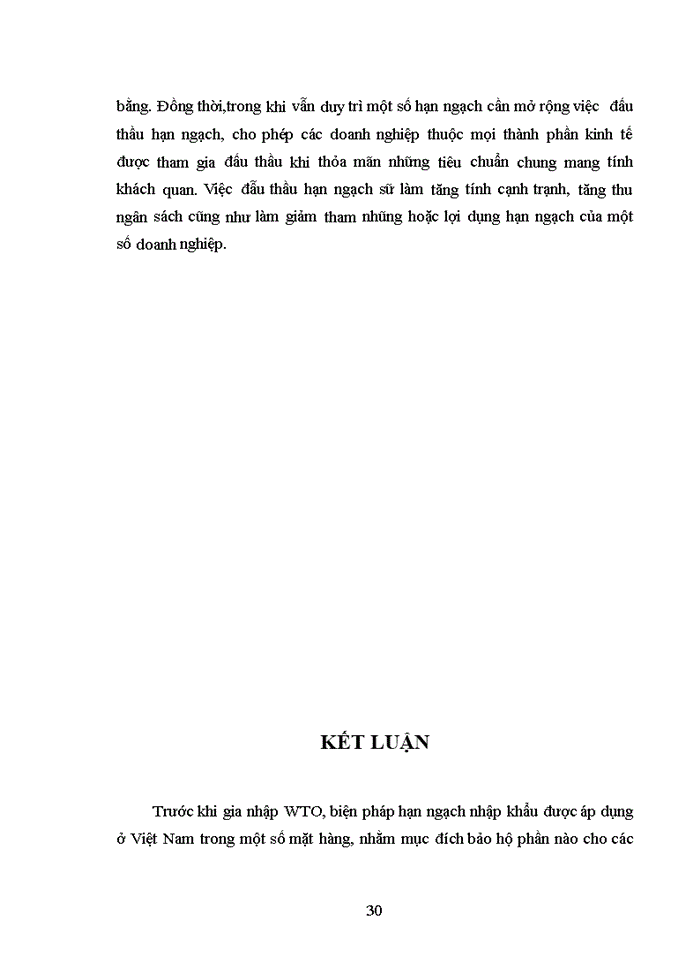 image for page Hạn ngạch nhập khẩu của Việt Nam trong WTO và vấn đề hoàn thiện