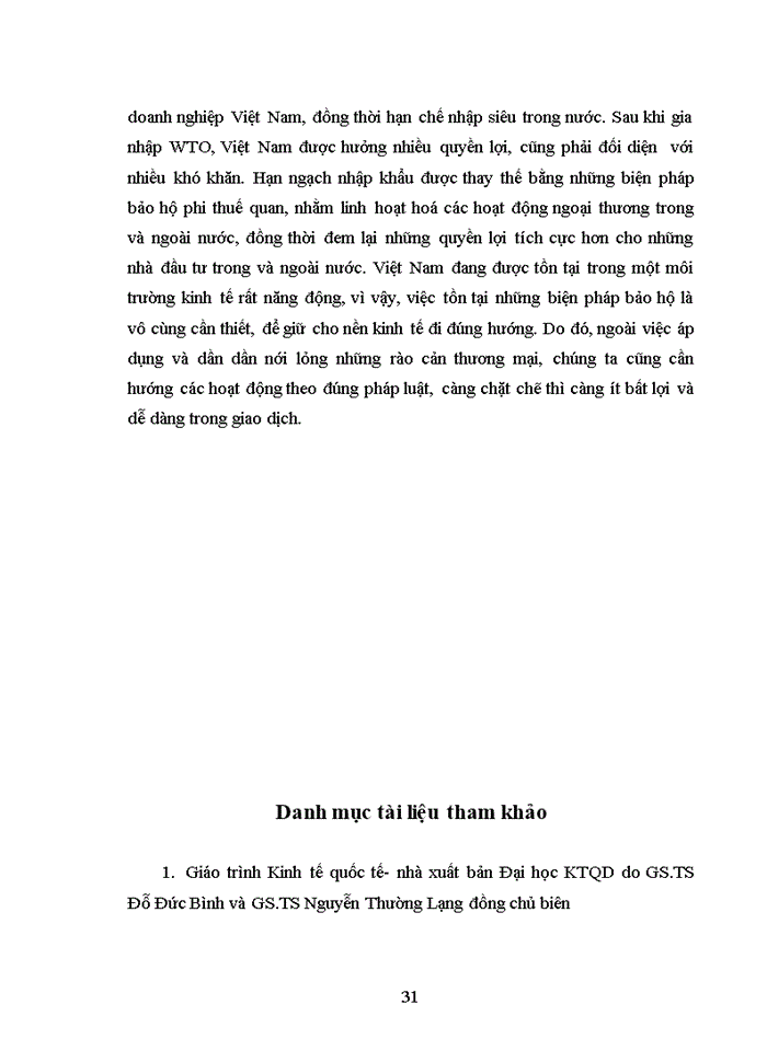 image for page Hạn ngạch nhập khẩu của Việt Nam trong WTO và vấn đề hoàn thiện