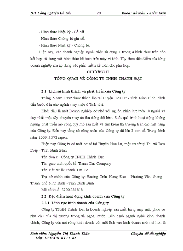 image for page Những yếu tố ảnh hưởng đến quá trình kinh doanh của Công ty TNHH Thành Đạt