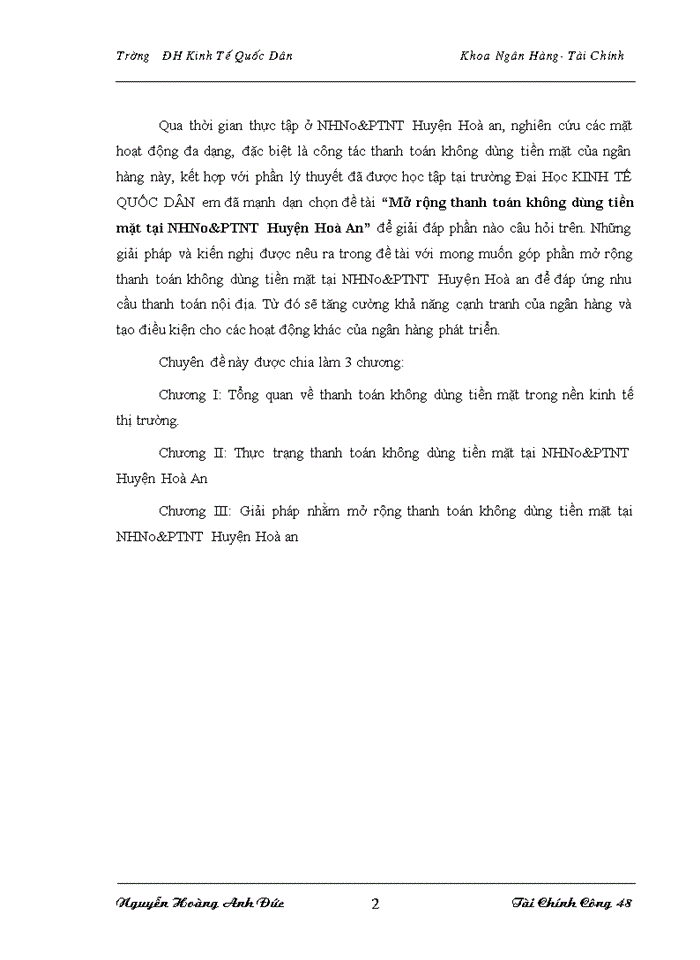 image for page Mở rộng thanh toán không dùng tiền mặt tại NHNo&PTNT Huyện Hoà An