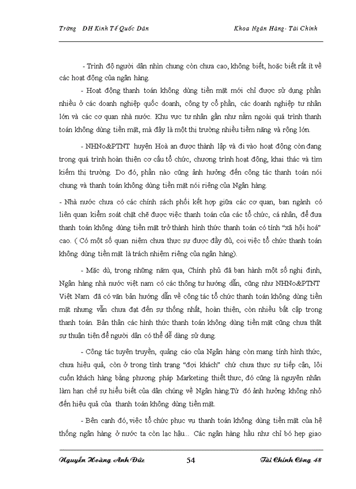 image for page Mở rộng thanh toán không dùng tiền mặt tại NHNo&PTNT Huyện Hoà An