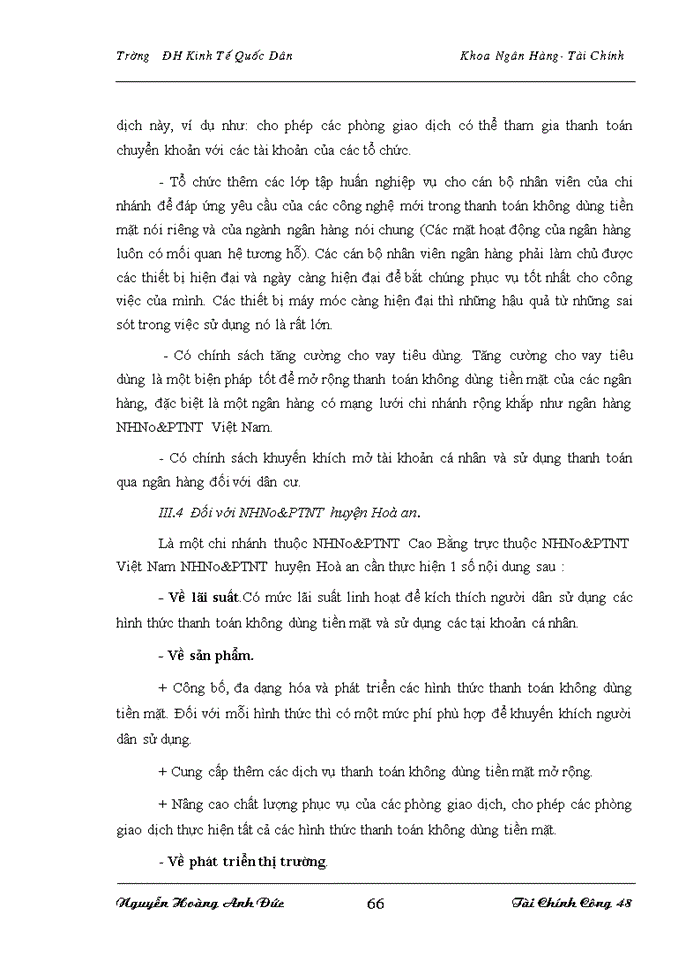 image for page Mở rộng thanh toán không dùng tiền mặt tại NHNo&PTNT Huyện Hoà An