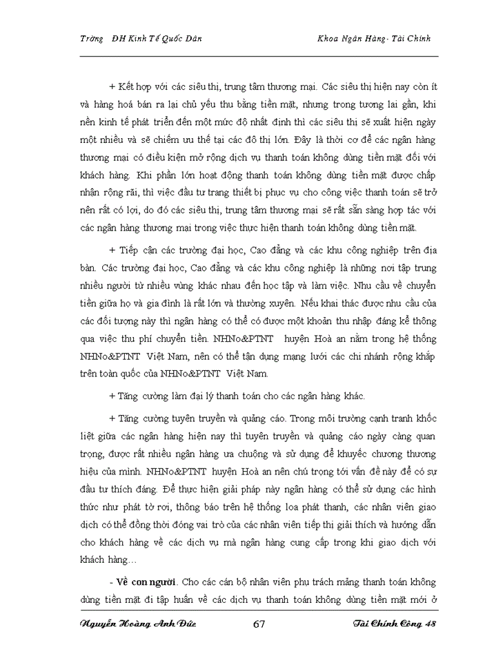 image for page Mở rộng thanh toán không dùng tiền mặt tại NHNo&PTNT Huyện Hoà An