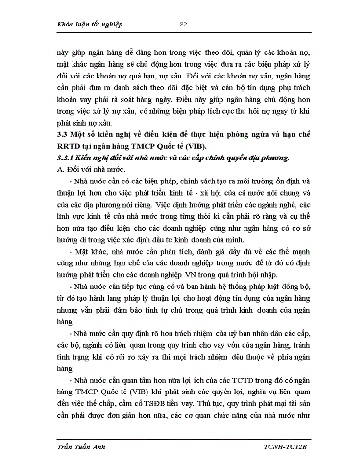 image for page Một số giải pháp phòng ngừa và hạn chế rủi ro tín dụng tại NH TMCP Quốc tế