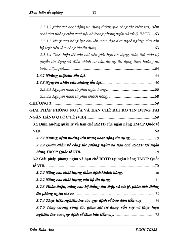 image for page Một số giải pháp phòng ngừa và hạn chế rủi ro tín dụng tại NH TMCP Quốc tế