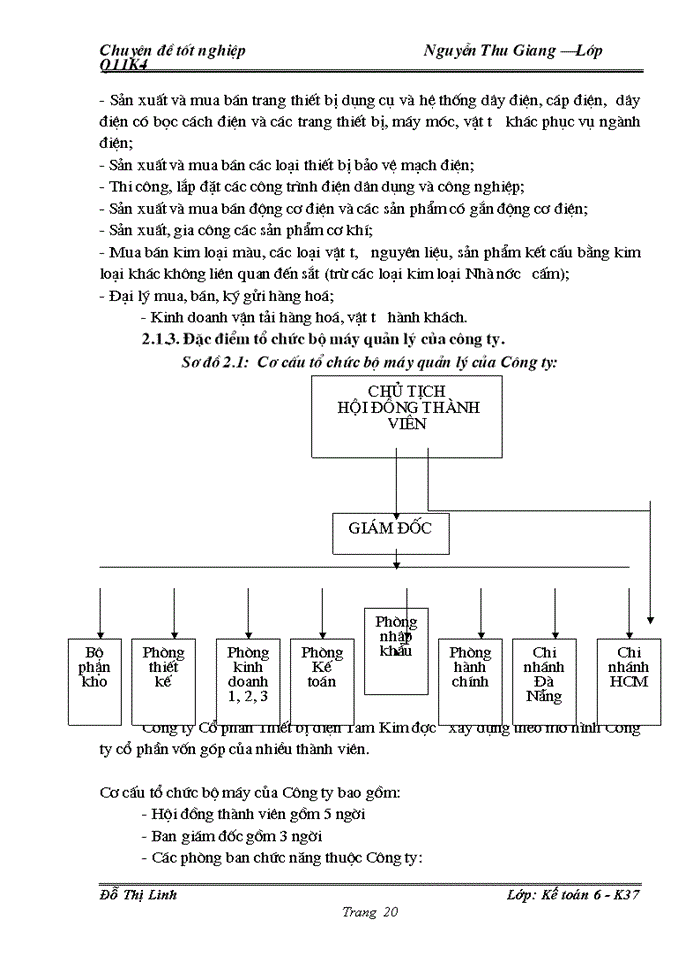 image for page Hoàn thiện công tác kế toán bán hàng và xác định kết quả kinh doanh tại Công ty Cổ phần Thiết bị điện Tam Kim