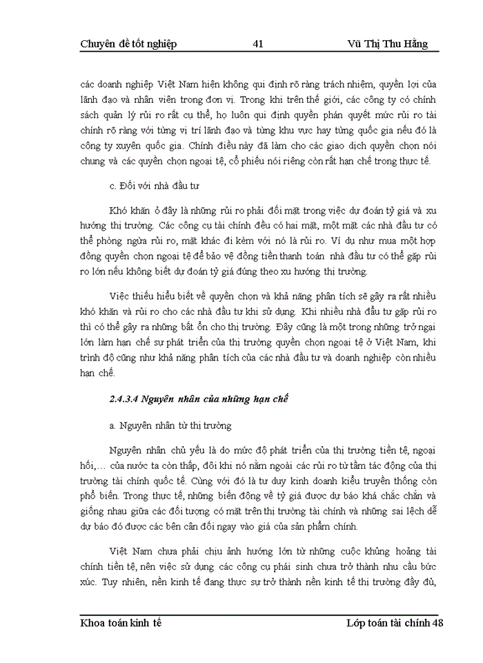 image for page Phát triển nghiệp vụ quyền chọn và một số mô hình định giá quyền chọn ngoại tệ tại Việt Nam