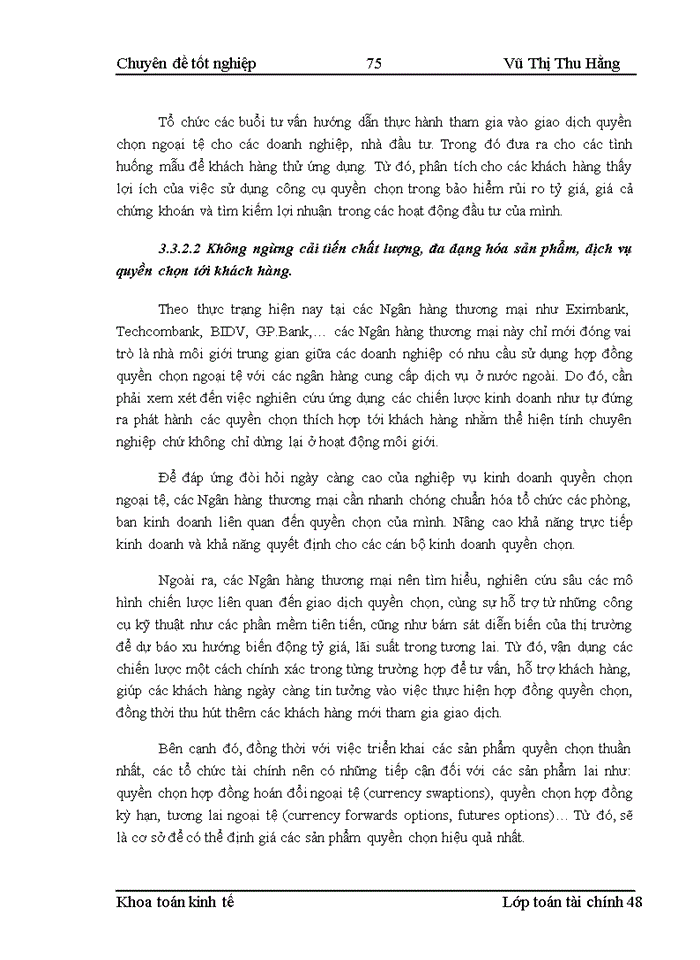 image for page Phát triển nghiệp vụ quyền chọn và một số mô hình định giá quyền chọn ngoại tệ tại Việt Nam