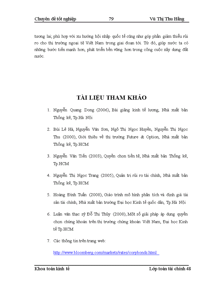 image for page Phát triển nghiệp vụ quyền chọn và một số mô hình định giá quyền chọn ngoại tệ tại Việt Nam
