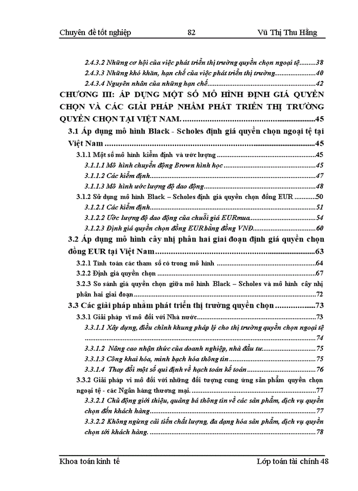 image for page Phát triển nghiệp vụ quyền chọn và một số mô hình định giá quyền chọn ngoại tệ tại Việt Nam