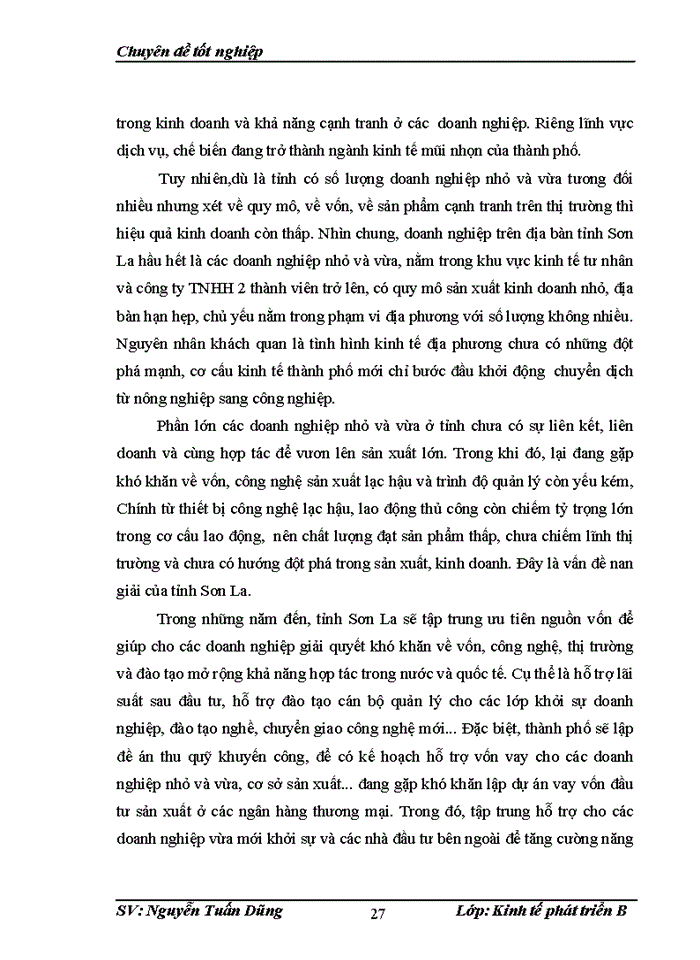 image for page Giải pháp thúc đẩy phát triển doanh nghiệp nhỏ và vừa tỉnh Sơn La