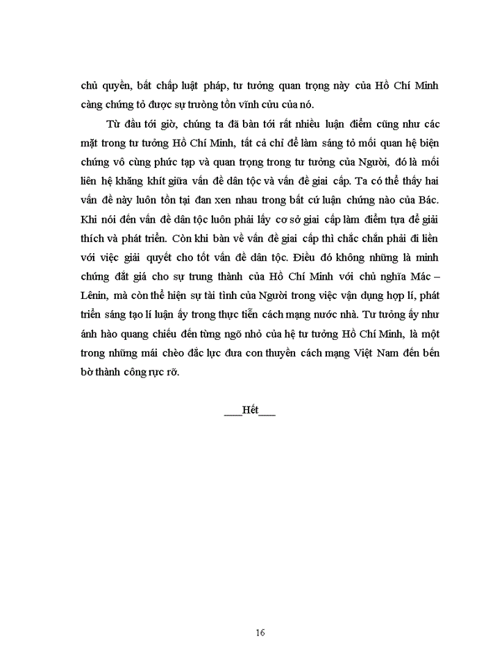 image for page Biện chứng giữa vấn đề dân tộc và vấn đề giai cấp trong tư tưởng Hồ Chí Minh?