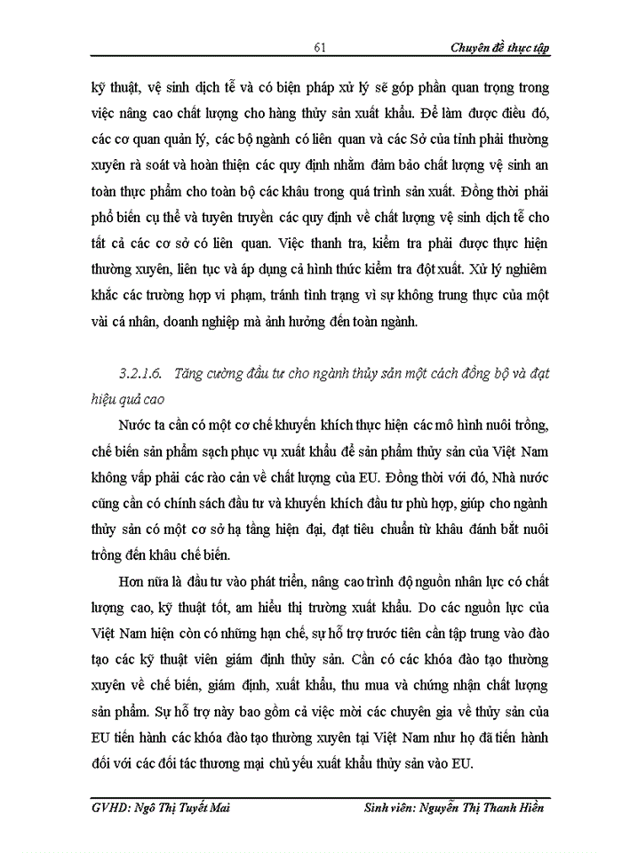 image for page Giải pháp để hàng thủy sản Việt Nam vượt qua những rào cản kỹ thuật của EU