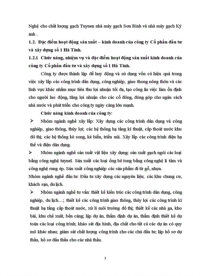 image for page Đánh giá về tình hình tổ chức hạch toán kế toán tại công ty cổ phần đầu tư và xây dựng số I Hà Tĩnh