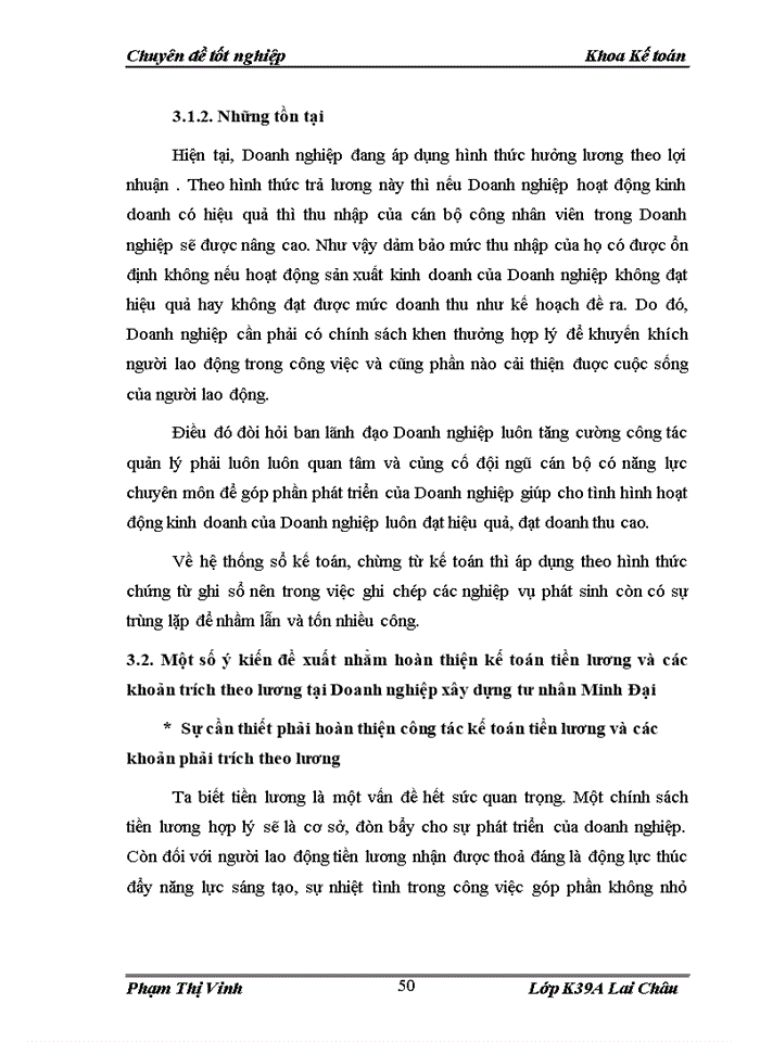 image for page Kế toán tiền lương và các khoản trích theo lương tại Doanh nghiệp xây dựng tư nhân Minh Đại