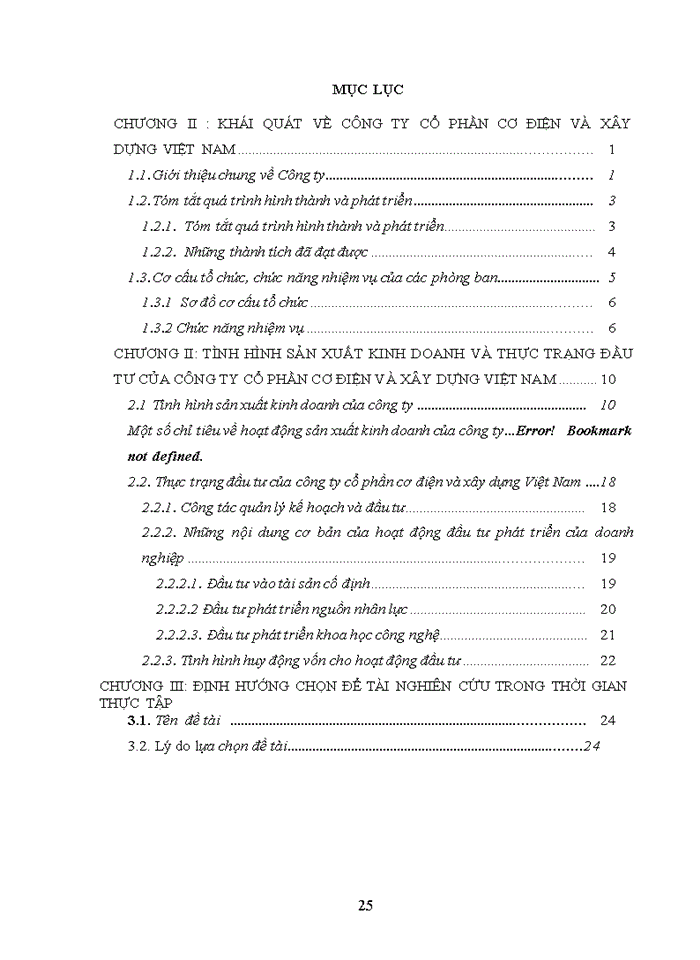 image for page Hoàn thiện công tác lập dự án đầu tư tại công ty cổ phần cơ điện và xây dựng Việt Nam