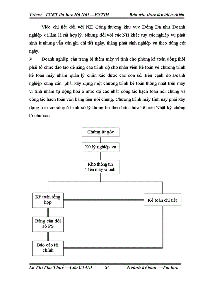 image for page Hạch toán kế toán vốn bằng tiền tại Doanh nghiệp tư nhân Hương Giang