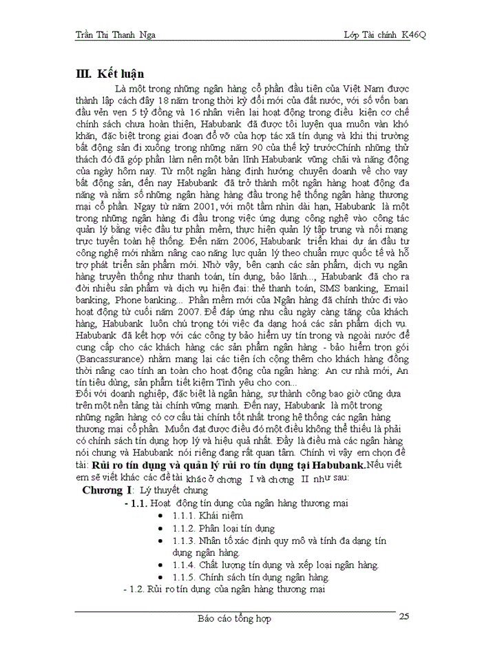 image for page Rủi ro tín dụng và quản lý rủi ro tín dụng tại Habubank