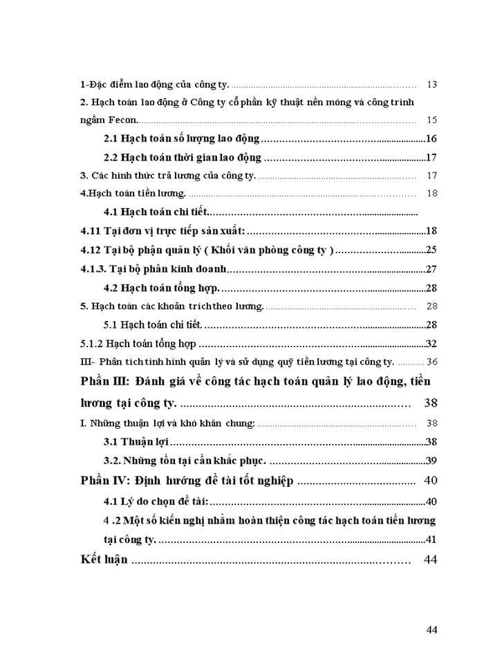 image for page Hoàn thiện công tác hạch toán tiền lương và các khoản trích theo lương tại Công ty cổ phần kỹ thuật nền móng và công trình ngầm Fecont