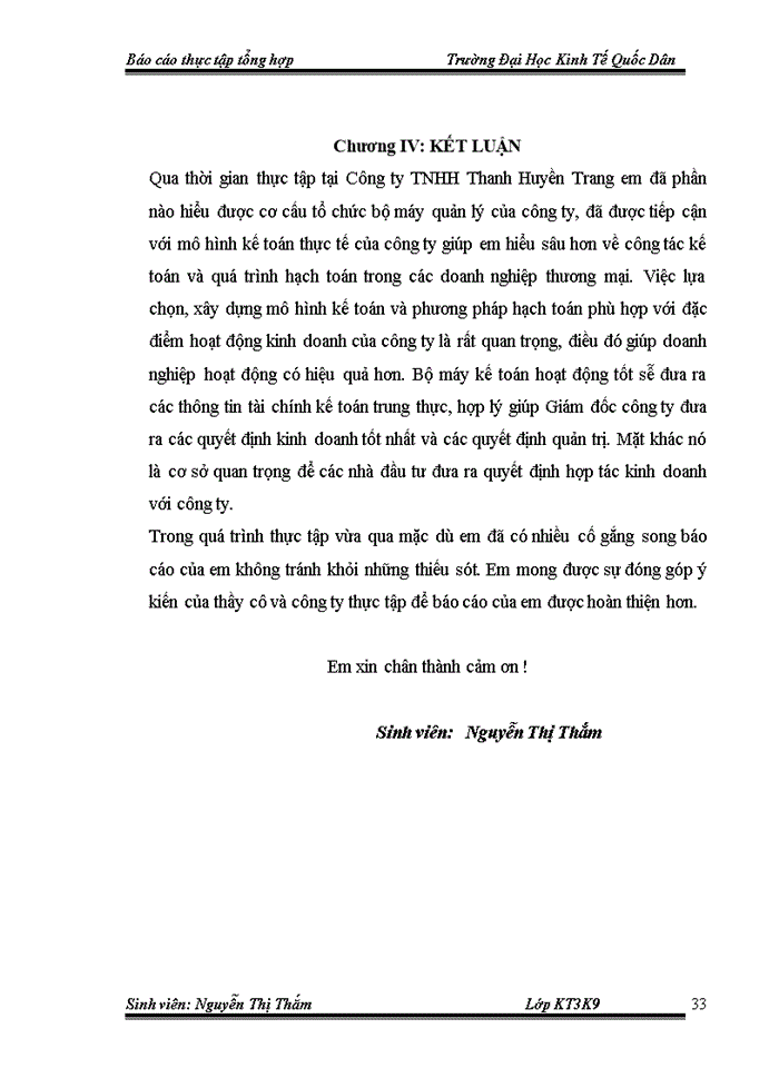image for page Kế toán tiêu thụ và xác định kết quả hoạt động kinh doanh tại Công ty TNHH Thanh Huyền Trang