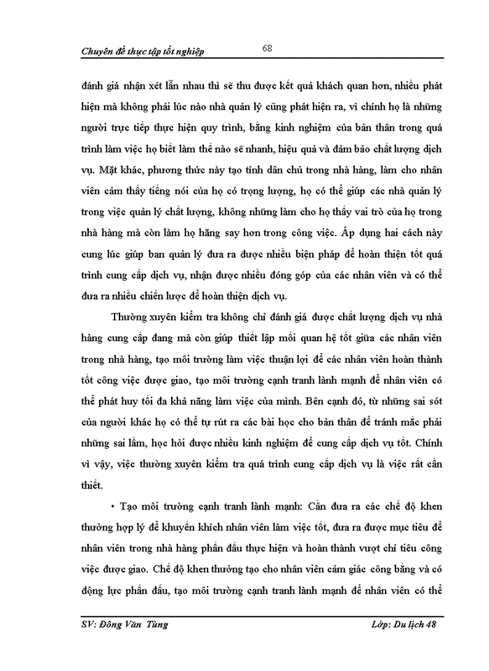 image for page “Nâng cao chất lượng dịch vụ trong kinh doanh nhà hàng tại khách sạn Bảo Sơn Hà Nội - Thực trạng, phương hướng và giải pháp