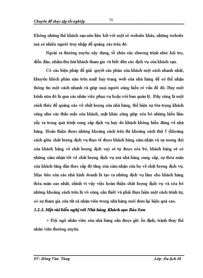 image for page “Nâng cao chất lượng dịch vụ trong kinh doanh nhà hàng tại khách sạn Bảo Sơn Hà Nội - Thực trạng, phương hướng và giải pháp