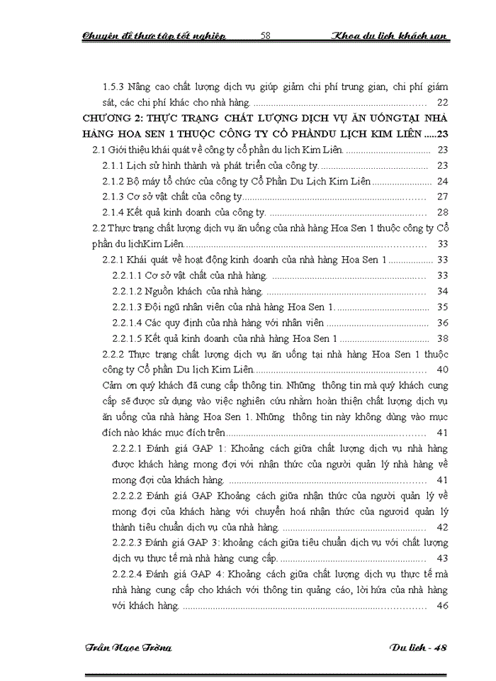 image for page Nâng cao chất lượng dịch vụ ăn uống  tại nhà hàng Hoa Sen I thuộc công ty Cổ phần Du lịch Kim Liên