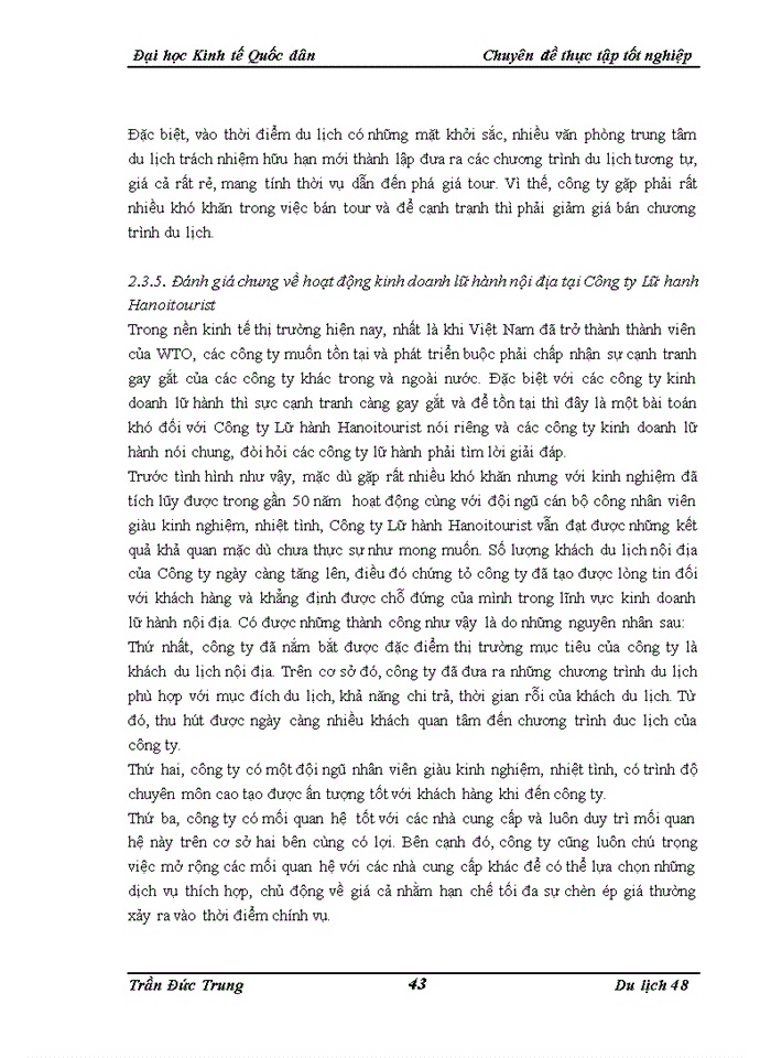 image for page Một số thực trạng và giải pháp thúc đẩy hoạt động kinh doanh lữ hành nội địa tại công ty Lữ hành Hanoitourist
