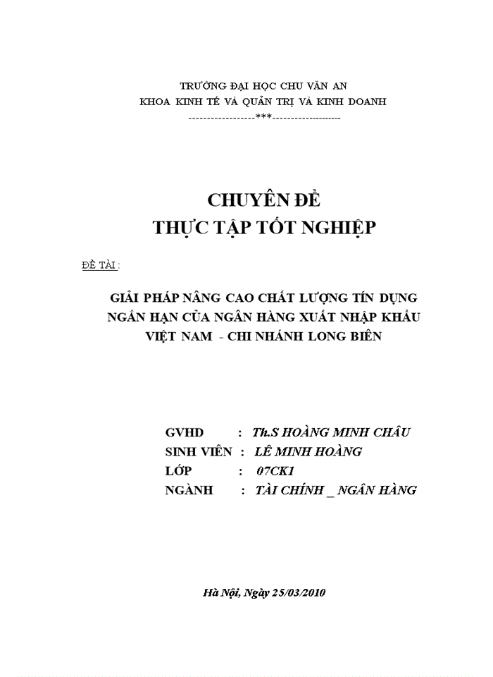 image for page Giải pháp nâng cao chất lượng tín dụng ngắn hạn của ngân hàng thương mại tại ngân hàng xuất nhập khẩu Việt Nam chi nhánh Long Biên
