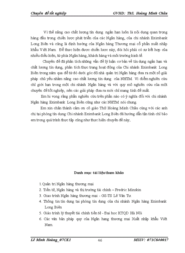 image for page Giải pháp nâng cao chất lượng tín dụng ngắn hạn của ngân hàng thương mại tại ngân hàng xuất nhập khẩu Việt Nam chi nhánh Long Biên