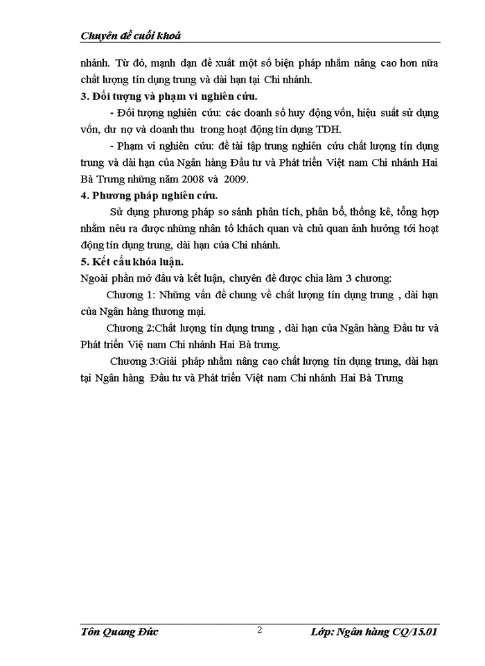 image for page Giải pháp nhằm nâng cao chất lượng tín dụng trung và dài hạn tại Ngân hàng Đầu tư và Phát triển Việt Nam Chi nhánh Hai Bà Trưng