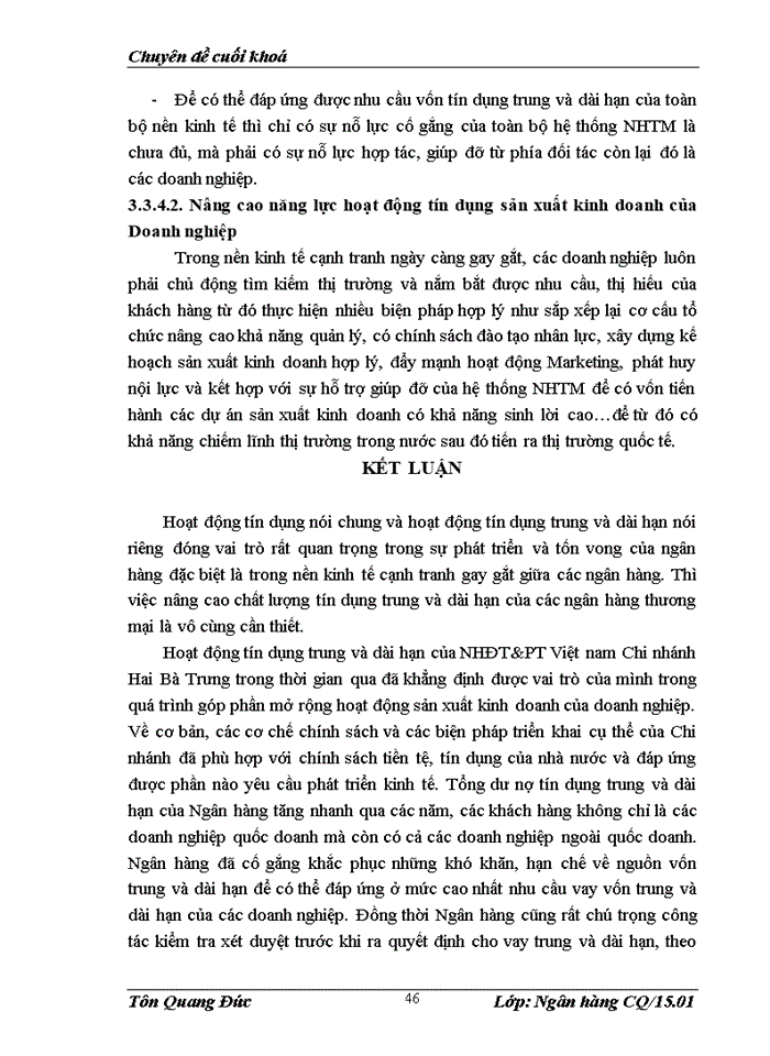 image for page Giải pháp nhằm nâng cao chất lượng tín dụng trung và dài hạn tại Ngân hàng Đầu tư và Phát triển Việt Nam Chi nhánh Hai Bà Trưng
