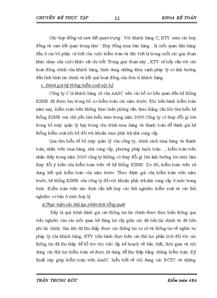 image for page Hoàn thiện quy trình kiểm toán khoản mục phải trả nhà cung cấp trong kiểm toán báo cáo tài chính do Công ty TNHH Dịch vụ Tư vấn Tài chính Kế toán và Kiểm toán (AASC) thực hiện