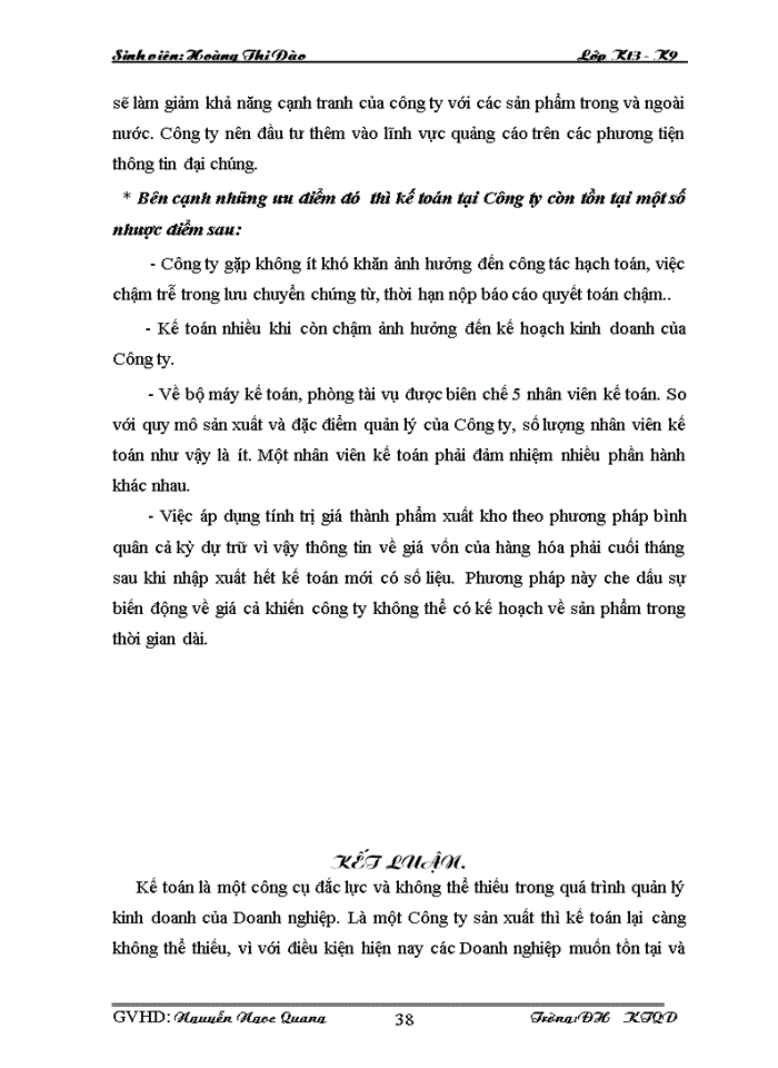image for page Một số đánh giá về tình hình tổ chức hạch toán tại Công ty cổ phần Formach