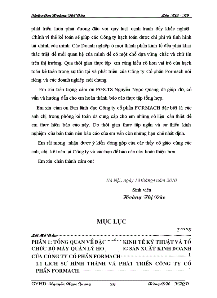 image for page Một số đánh giá về tình hình tổ chức hạch toán tại Công ty cổ phần Formach