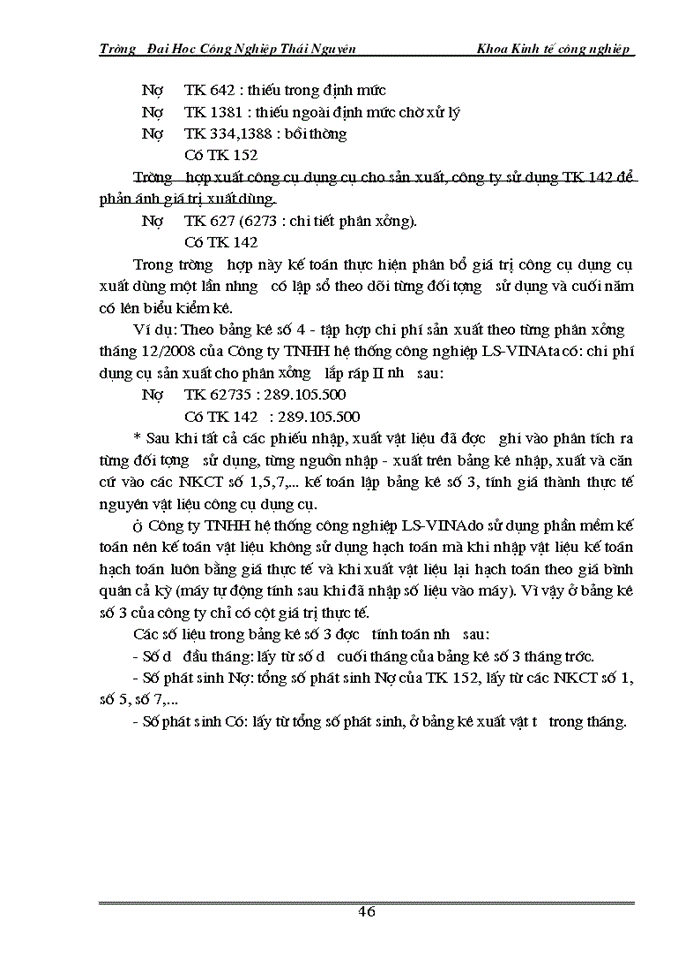 image for page Tổ chức kế toán Vật liệu và Công cụ, dụng cụ để nghiên cứu trong thời gian thực tập tại Công ty TNHH hệ thống  công nghiệp LS-VINA.