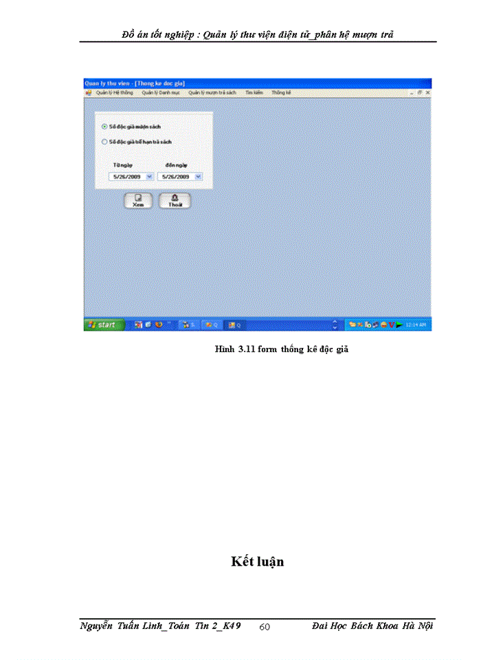 image for page Quản lý thư viện diện tử phân hệ mượn trả