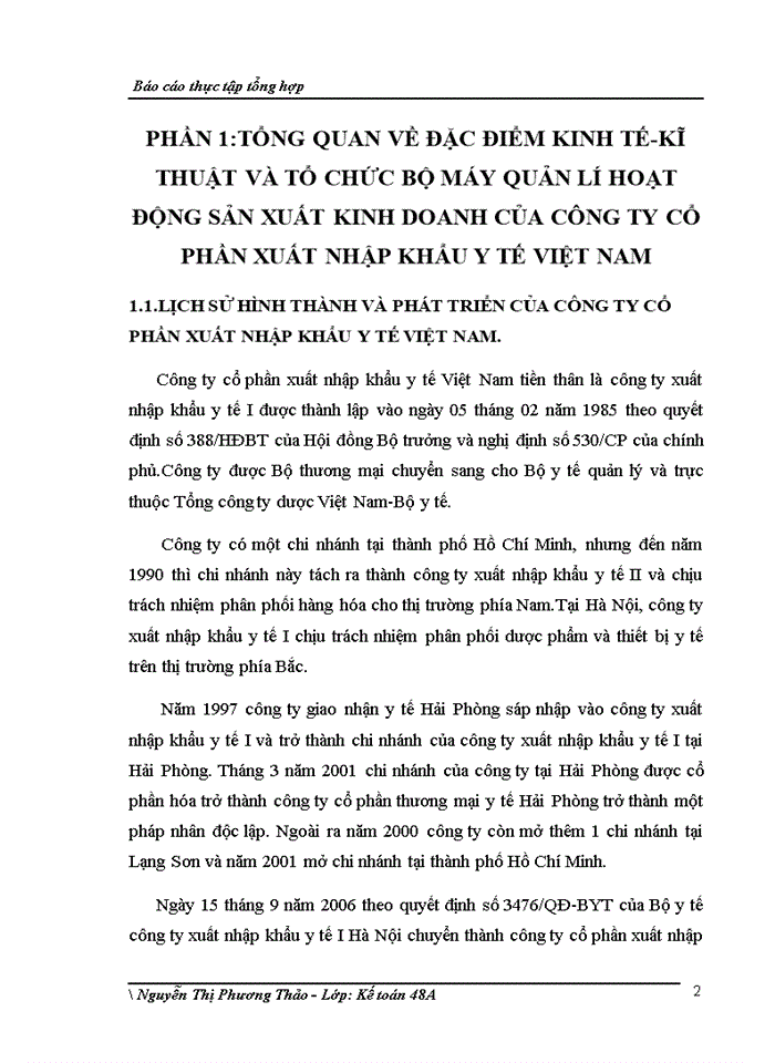 image for page Đánh giá về tình hình tổ chức hạch toán kế toán tại công ty cổ phần xuất nhập khẩu y tế Việt Nam