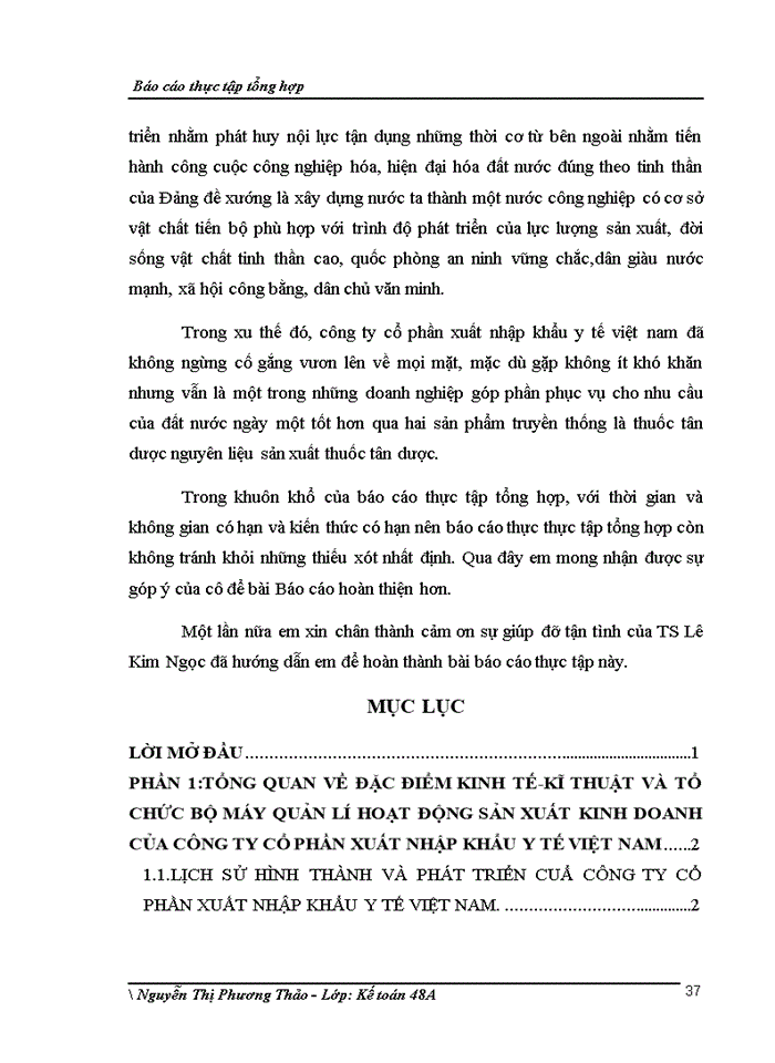 image for page Đánh giá về tình hình tổ chức hạch toán kế toán tại công ty cổ phần xuất nhập khẩu y tế Việt Nam